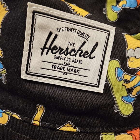 Herschel Supply Co. Bart Simpson Skateboard Design Twill Bucket Hat - Picture 5 of 10